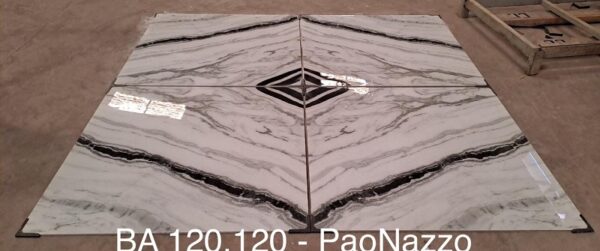 Gạch ốp lát Ấn Độ 120x120cm trắng khói PaoBazzo